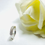 Exclusive Baguette Round Diamond Ring in 18k White Gold