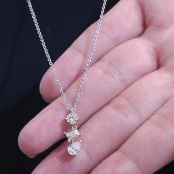 Mixed Shape Diamond Tennis Necklace Gold And Diamond Necklace –  victorfinejewelry