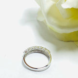 Exclusive Baguette Round Diamond Ring in 18k White Gold